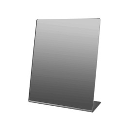 Marketing Holders 4 Pack Acrylic Mirror 8” x 10” Counter Slanted L Shape Easel Mirrors Jewelry Shop Hair Salon Piercing Kiosk Perfect Travel Locker or Desk Makeup Mirrors