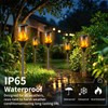 Solar Lights Outdoor 99 LED Higher & Larger Flickering Flame