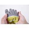 Ergoster Cross Taping Socks, 5-Toe Mid-Length, Running Socks, Lime x