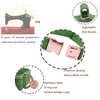 DOGWONG Hemp Cotton Dog Collar with Bow Green Pet Collar
