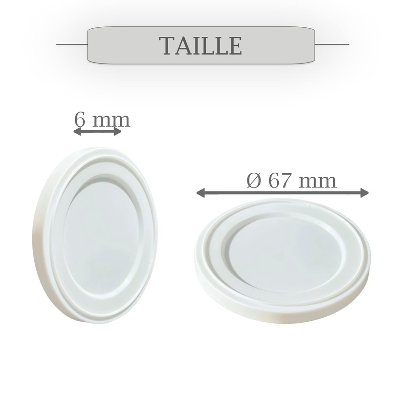XILMARK Yoghurt Lids Compatible with La Fermière, Yogurt Lids 67
