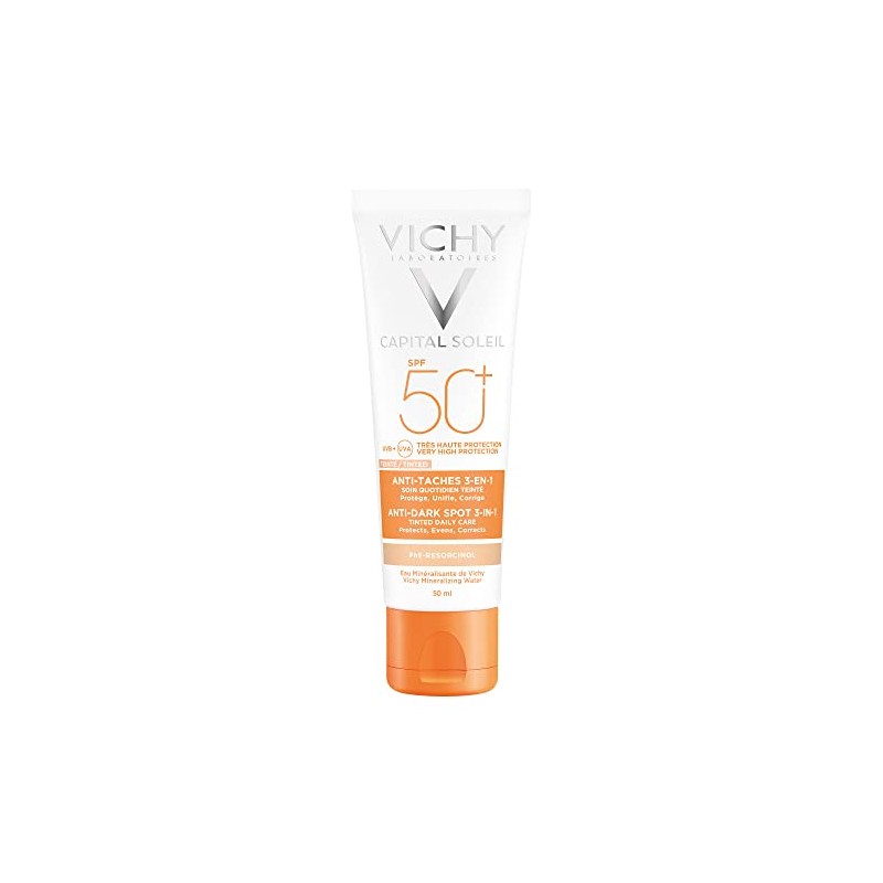 VICHY Protector Solar Facial Anti-manchas 3en1 Toque Seco con Color