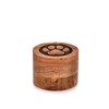EDHAS Acacia Wood Decorative Urns Funeral Cremation Urn for Ashes