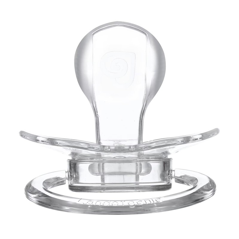 Landofgenie Schnuller für Erwachsene Knochenform transparenter Schnuller Weiß