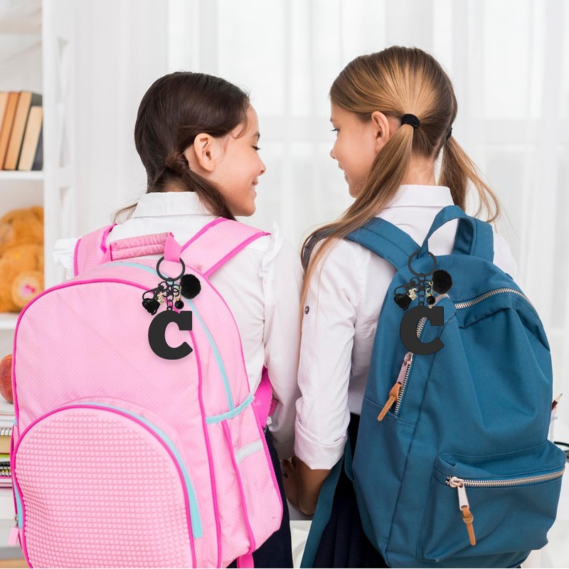 Initial Letter Keyring for Purse Backpacks Handbags Wallet Letter A-Z