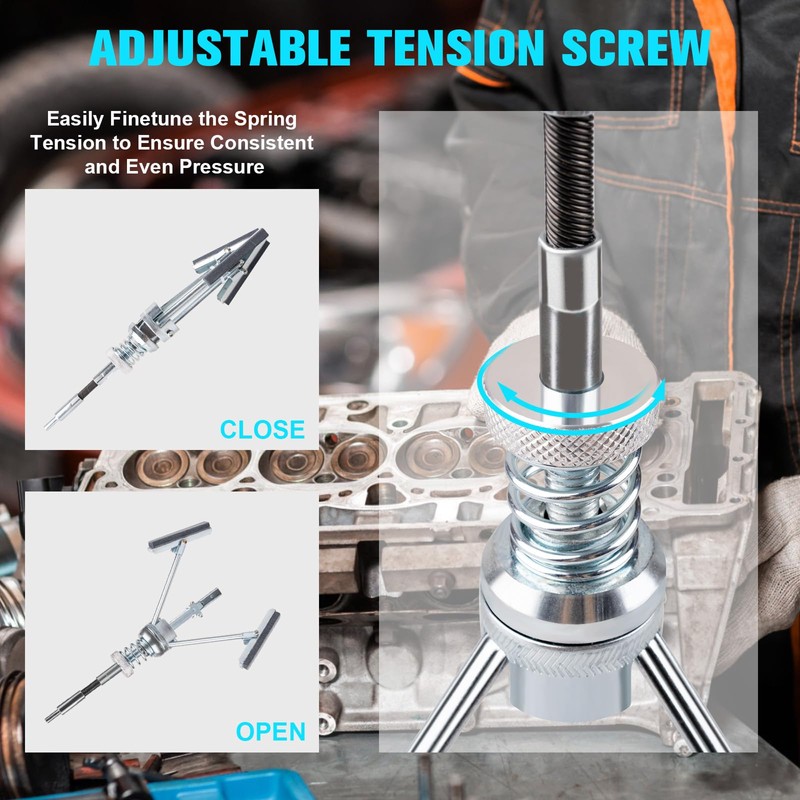 7PCS Engine Cylinder Hone Tool Set with Box, Adjustable Engine