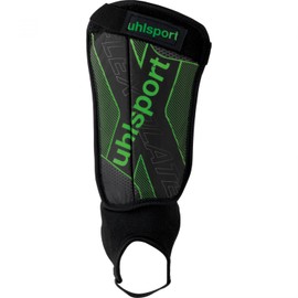 uhlsport Flex Plate Shin Pads for Children and Adults, Ultralight Football Shin Pads with Ankle Protection, Impact Absorbent, Padded and Protective