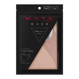 Kate Small Face Silhouette Mask, Pink, Washable and Reusable, Hard to Hurt Your Ears, Absorbent and Quick Drying, 3D Mask Shape, Regular Size, 2 Masks (x 1)