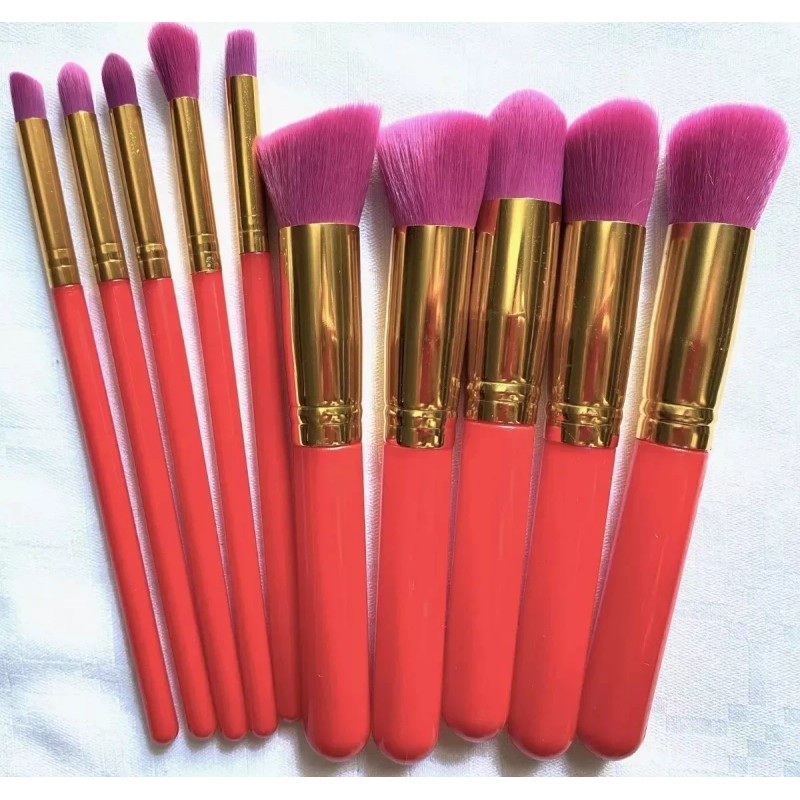 CB Lote (10sets) De 10 Brochas Kabuki Grande Surtidos Mayoreo