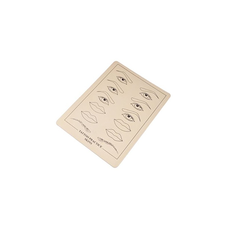 Eyes Lips And Eyebrows Tattoo Practice Skin 8" x 6"