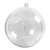 Creativ e 52139 Baubles with Opening, Transparent, 8 cm Diameter,