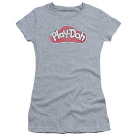 Trevco Play Doh Dohs Juniors' Sheer Fitted T Shirt, Medium Athletic Heather