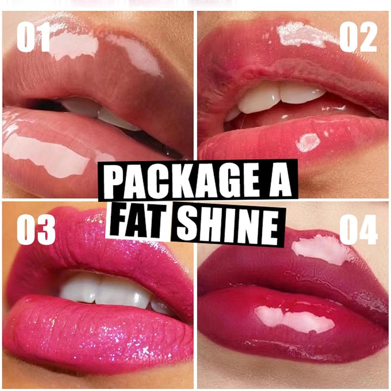 LUHI Gloss de Labios 4 Colores – Brillo Hidratante con