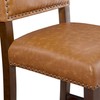 Linon Brook, Caramel Counter Stool, 19"W x 22"D x 40.5"H,