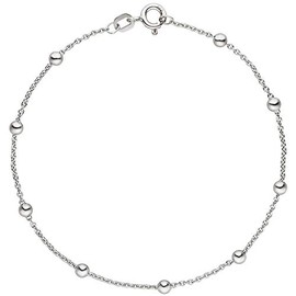 Jobo Women's Bracelet with Small Balls 925 Sterling Silver 18.5 cm, Silver
