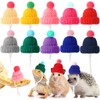 Kajaia 10 Pieces Pet Snake Hat Hamster Hat with Adjustable