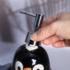 Colias Wing Ceramic Penguin Shape Soap Dispenser with Plastic Pump,