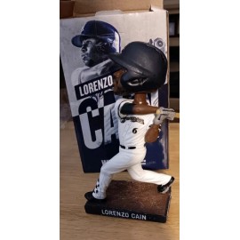 Lorenzo Cain 2018 Bobblehead Milwaukee Brewers Never Displayed Nice Box.........