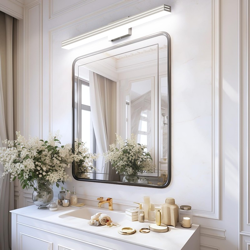 Ralbay 40inch Brushed Nickel Vanity Light with 5 Color Temperature