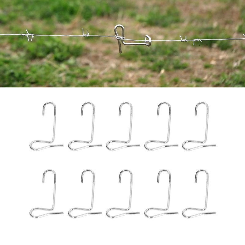 10Pcs Fence Wire Tightener Barb Tensioner Twisting Tool Stainless Steel