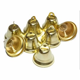 50 Mini Decorative Bell 30 x 20 MM-Goldfarbend Kleenes traumhandel ®-Christmas bells