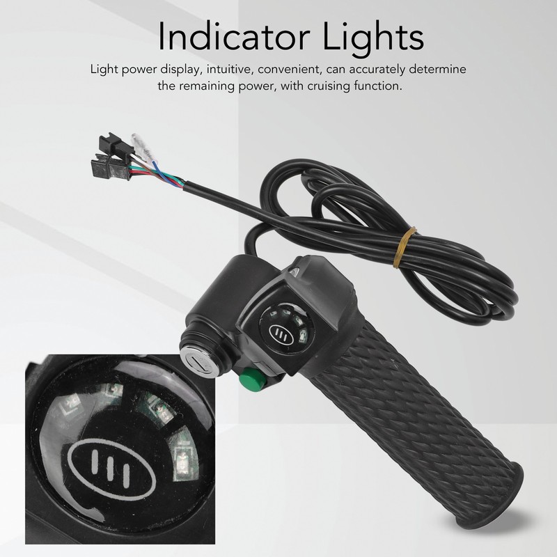 2 PCS Electric Bike Throttle Grip Kit Speed Control Grip