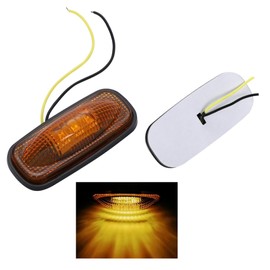 Universal 6-Color LED Side Marker Tape-Fixed Waterproof Width Indicator Grill Marker Truck Marker Corner Lamp 12V/24V for Various Vehicles Including Cars, Motorcycles, Trucks, Trailers, Ships, Safety