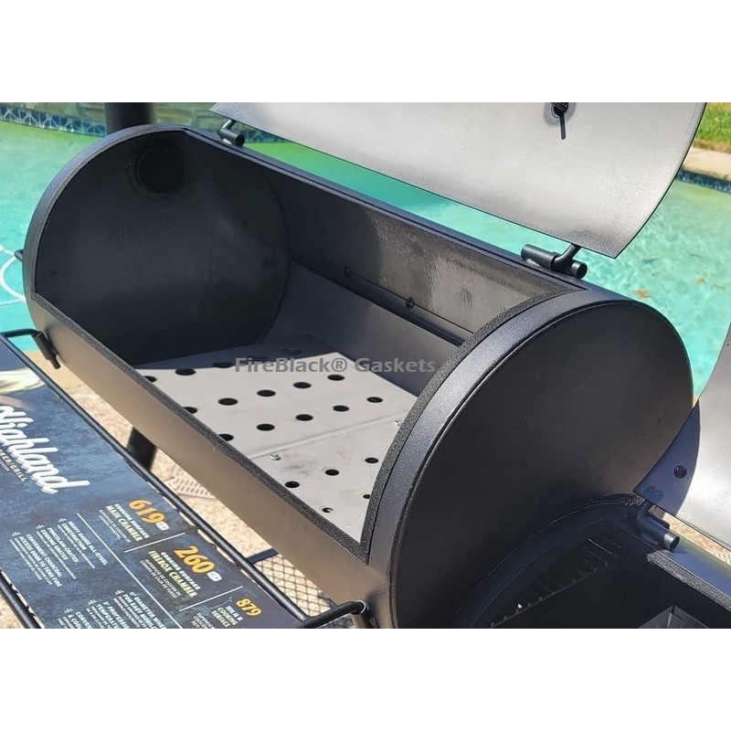 Fireblack® Hi Temp BBQ smoker Gasket Self Stick 15 ft