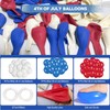 LOJAYUVE Juneteenth Day Latex Balloons with Ribbons, 45 Pack (12