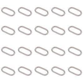 20 Pcs Open Jump Rings, 20mm x 6mm Metal Oval Linking Rings for Jewelry Making Bags Purses Keychains