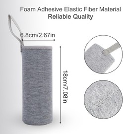 Pack of 2 Water Bottle Thermal Sleeve Bottles Water Bottle Thermal Cover Thermal Sleeve Insulated Cover for Travel Fishing Hunting Hiking Outdoor Activities