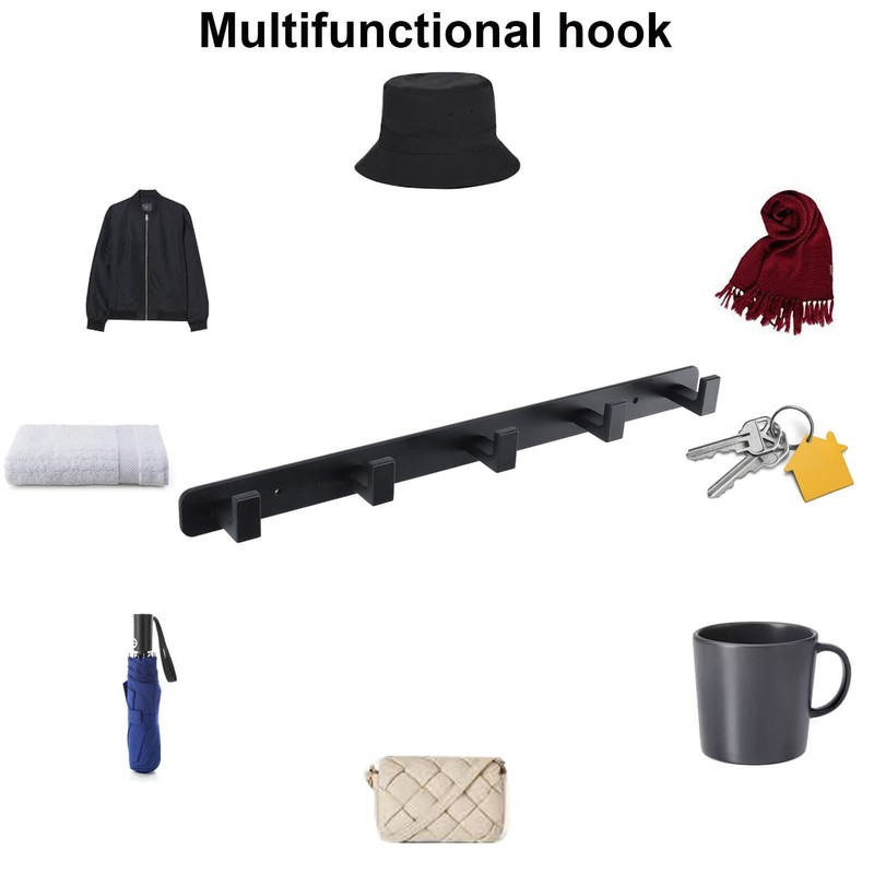 Vanloory Coat Rack, Heavy Duty Stainless Steel 5 Tri Coat