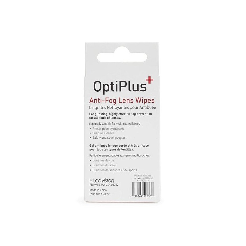 OptiPlus 옵티플러스 안티 포그 렌즈 물티슈 [200 Count (Pack of