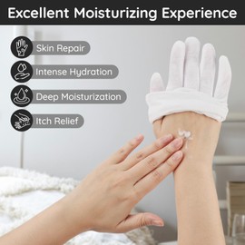 Segbeauty Cotton Gloves, White, 6 Pairs Cotton Gloves, Neurodermatitis, White Fabric Gloves Made of Pure Cotton, Cotton Gloves for Dry Hands, Serving, Archive Cleaning, Jewellery (Xl)