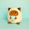 balvi Fluffy Kawaii Minty Cushion Yellow Fluffy Soft Ice Cream