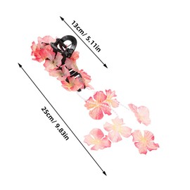 PACKOVE 2pcs Flower Shape Claw Clip Hydrangea Design Tassel Hair Claw Clips for Women for Beach Hawaiian Party and Weddings Lightweight and Durable Hair Accessories