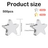 500 PCS Star Beads, Bracelets Making Accessories, Star Shape Spacer