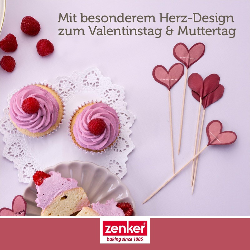 Zenker Heart Picks 25 Pieces Made of FSC™ Certified Birch