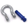 Shackle curved HA2 steel high-strength with eyebolt/screw bolts 3.25t -