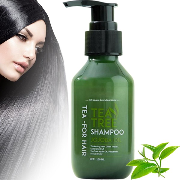 Tea Tree Shampoo - Jojoba Oil for Hair - Shampoo for Greasy Hair - Thickening Fresh Clean Scalp Exfoliator - Relief Gentle & Soothing Help Remove Buildup - Hair Care Hydrating Suitable for All Types