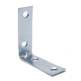 fiXte Steel Corner Brace Repair Brackets Zinc Plated Right Angle 50mm x 16mm - Available in Packs of 4 and Packs of 10 (Pack of 10)