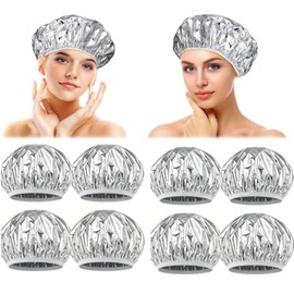 10 Gorros Termicos para Tratamiento Capilar, Gorro Termico para Cabello, Diseño con Aluminio, Mantiene el Calor, Ideal para Cuidado del Cabello en el Hogar, Para Uso Personal y Profesional