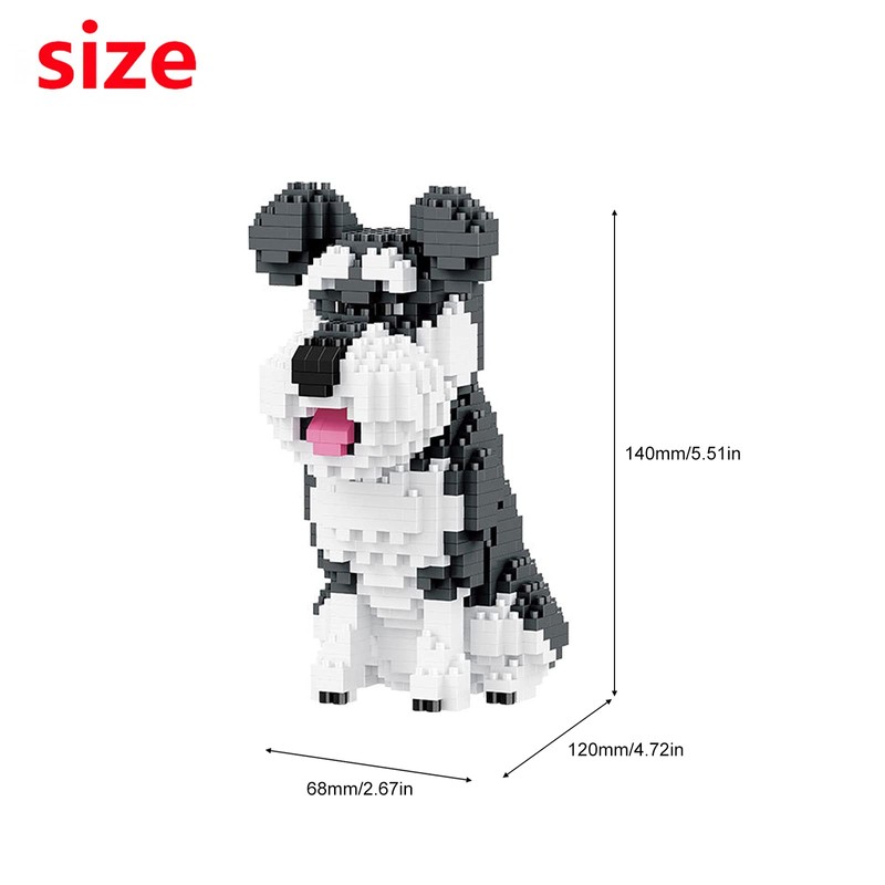 Larcele 934 Pieces Micro Building Blocks Toy Kit, Mini Animal
