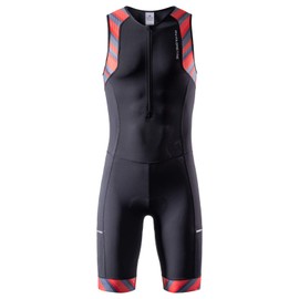 MY KILOMETRE Men’s Triathlon Tri Suit with 2 Big Side Pockets Triathlon Racing Suit with Front Zip