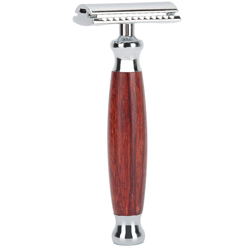 Wooden Handle Razor Manual Safety Shaving Knife Hair Remover Tool