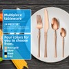 24-Piece Stainless Steel Utensils Set Include Forks Knives Spoons Silverware