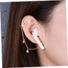 KOMBIUDA 1 Pair Chic Lost Earrings for Earphones Stylish Earphone