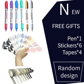 LOADWRITE Small Photo Album 2 Packs, 8'' x 5.8'' Stick Book DIY Scrapbook Memory Book 20 Self Adhesive Pages for Wedding, Baby Shower Growth, Travel MOON