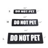 2 Pack Reflective Service Dog Patches with Hook Back for