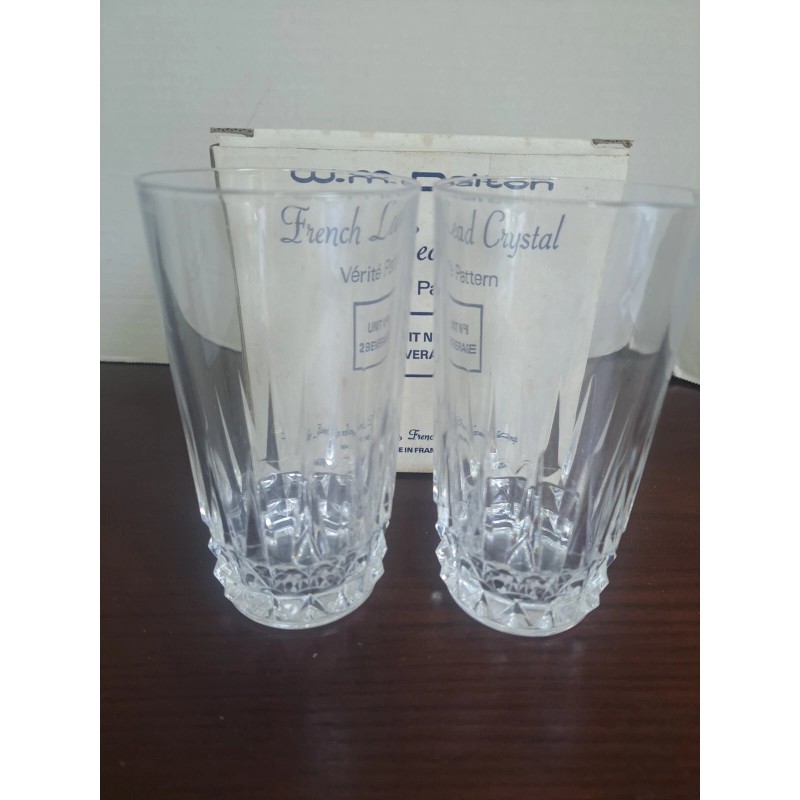 wm dalton Set Of 2 Beverage Glasses 24% French Lead